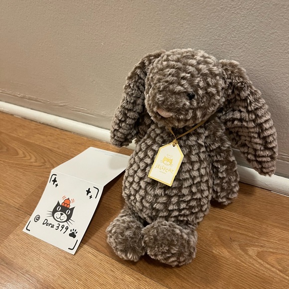Jellycat Authentic Bashful Luxe Bunny “Pine” – New –Holiday Gift - Picture 2 of 4